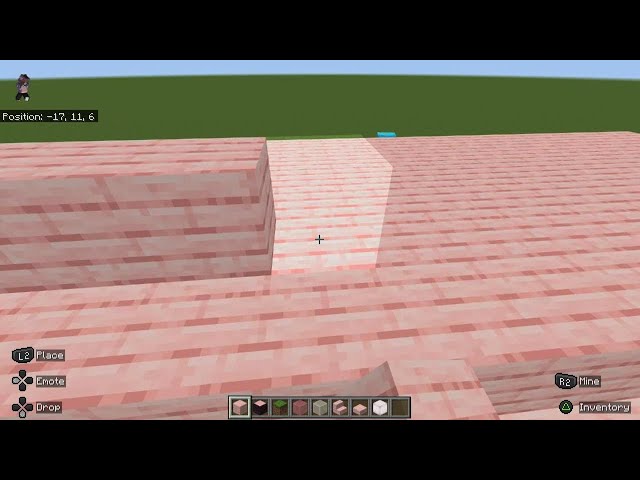 Buliding a cute pink house#minecraft💕