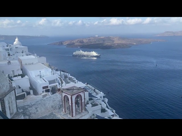 SANTORINI IN OCTOBER #santorini #october #sea #greece #shortvideo