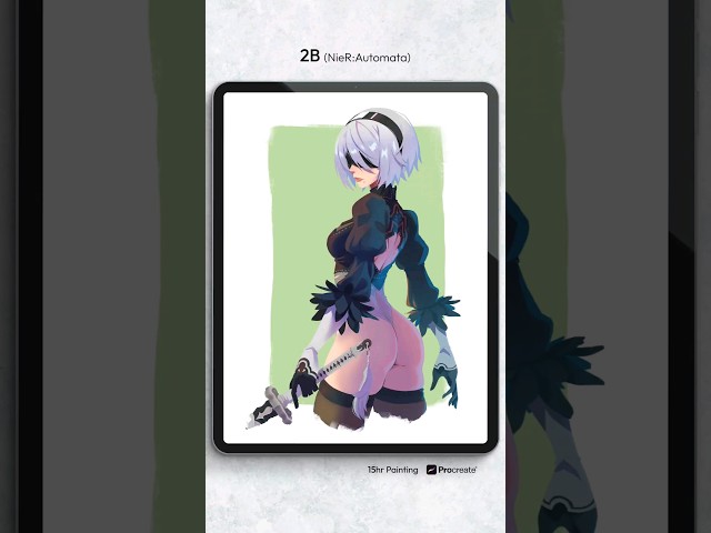 2B Timelapse Painting Video | Nier Automata Fan Art