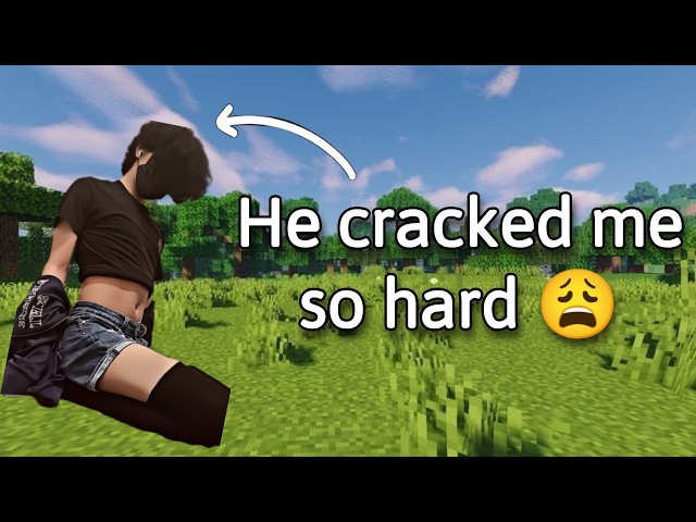 Minecraft but I get cracked by a femboy if I take damage