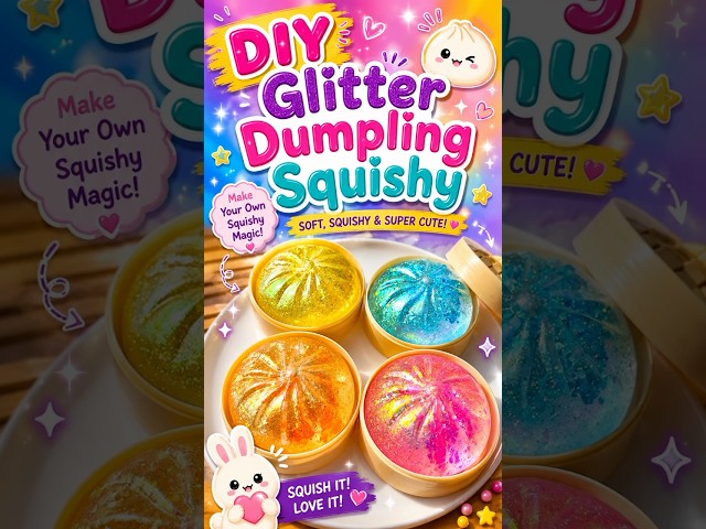 Dumpling Squishy 😱 #shorts #craft #satisfying #trending #youtubeshorts #trendingshorts #viral #funny