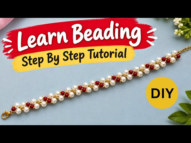 Easy bracelet tutorial for beginner beaders. DIY beaded bracelet