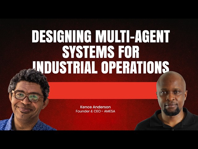 Designing Autonomous Multi Agent Systems for Industrial Operations