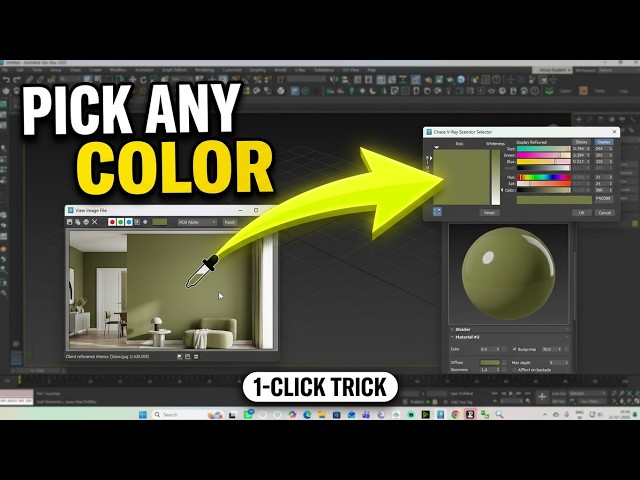 How to Pick Any Color from an Image in 3ds Max