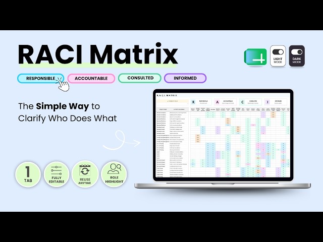 How to Use a RACI Matrix in Google Sheets | Step-by-Step Tutorial