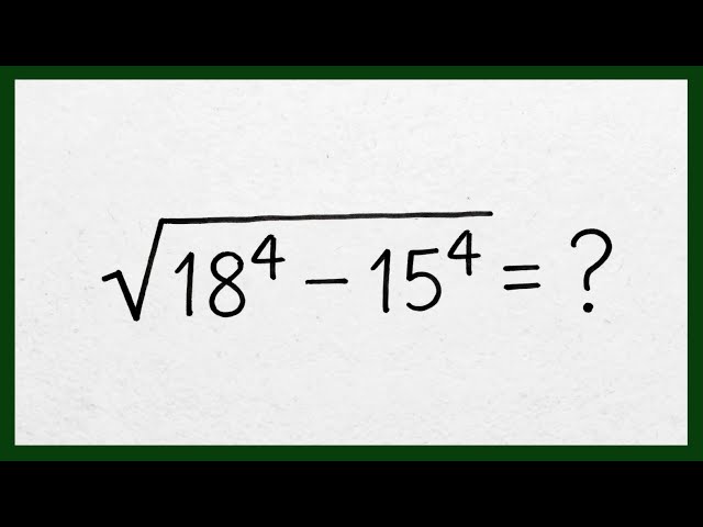 Solving a 'Harvard' University Entrance Exam||Can you solve this problem||Square Root Math||
