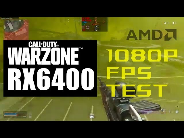AMD RX 6400 Call of Duty : Warzone | XFX SWFT 105 + 5900x 1080p