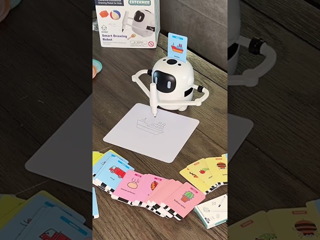 Kids drawing robot, teach drawing or simply color!