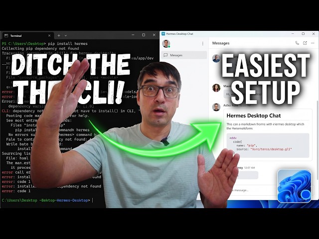 The Best GUI for Your AI Agents: Hermes Desktop Setup (Windows 11)