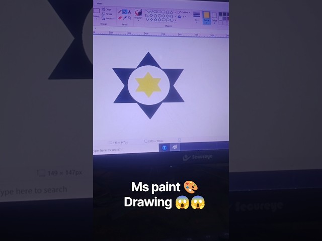 Ms paint 🎨 drawing 😱😱। #short #paint