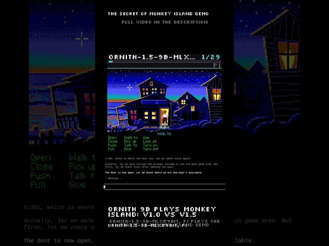 AI Agents Race Through Monkey Island: Ornith 1.5