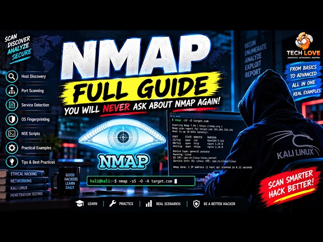NMAP Full Course for Beginners | Network Scanning from Basics to Advanced