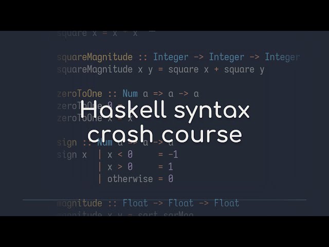 How to read Haskell code (in 7 minutes)