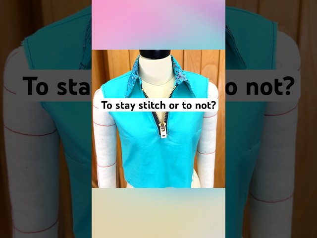 NO STAY STITCH!?? 😱 #sewing #diy