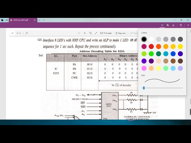 8255 Programming Example
