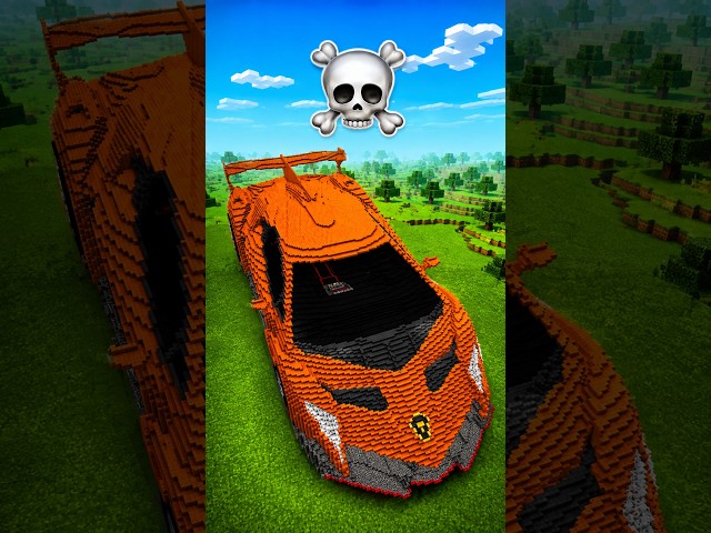 LAMBORGHINI SPORTCAR Build Tutorial In Minecraft — JJ VS MIKEY Challenge — Maizen Parody #maizen