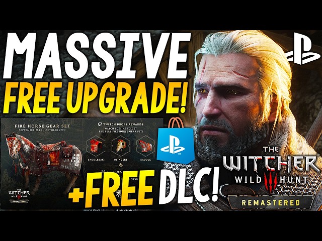 Huge FREE Witcher 3 UPGRADE and NEW FREE DLC + BIG Free Game Demo SOON and More PlayStation News!