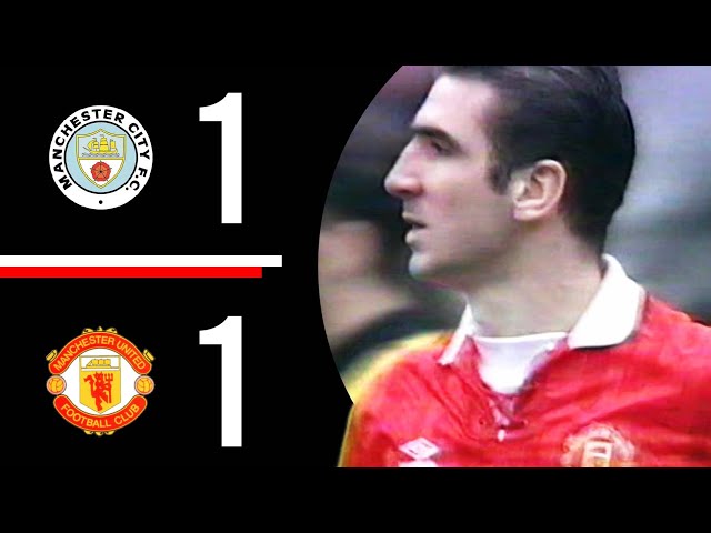 Manchester City v Manchester United | Cantona Header | Highlights | 1992/1993