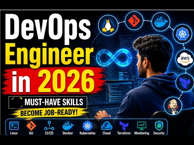 Must-Have Skills for DevOps Engineer in 2026 | Linux, Git, Docker, Kubernetes, AWS, Terraform, CI/CD