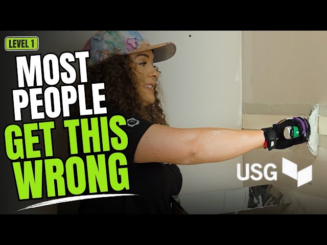 How to Tape Drywall Like a Pro | Level 1 Finish (USG System)