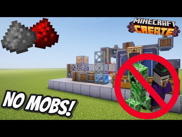 This Gunpowder/Redstone Farm Produces WITHOUT Using Mobs! | Create Mod Tutorial