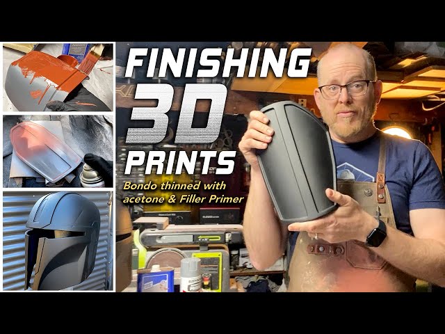 Finishing 3D prints - Filling and sanding print lines for props
