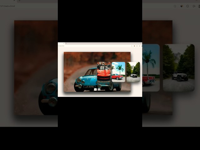 Amazing Image Slider made with HTML CSS & JS