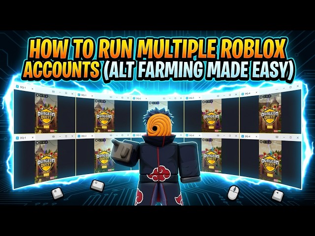How To Run Multiple Roblox Accounts At Once! (Dungeon Quest Alt Guide)