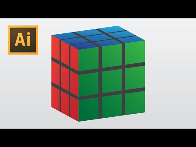 Illustrator Tutorial: Creating Isometric Rubik's Cube | How to Make a 3D Cube in Illustrator