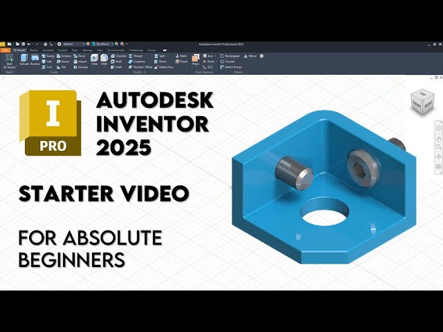 Autodesk Inventor 2026 | Basics For Beginners | 30 minute Guide to 3D Design | Step-by-Step