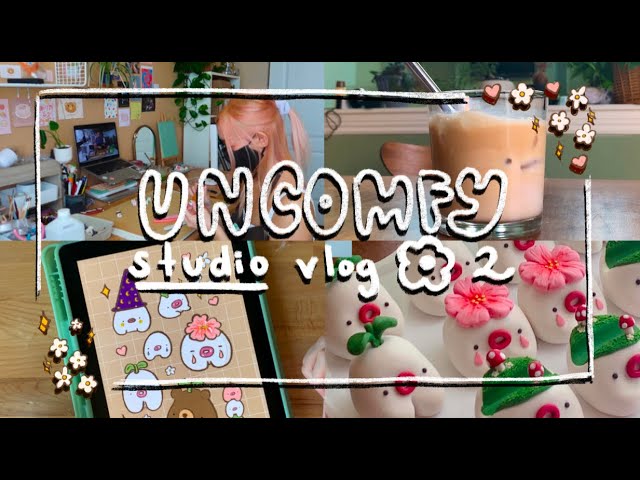 Cozy Artist Vlog 02 ✿ a week of cozy sculpting, small business things, and lots of iced coffee ✿