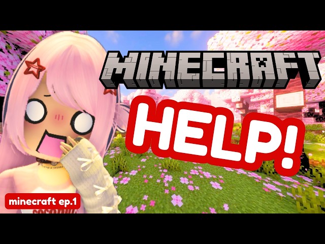 I’VE NEVER PLAYED MINECRAFT BEFORE… 😭 🔴 LIVE - SURVIVAL EP.1