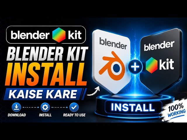 How To Download And Install Blender Kit | | Blender Kit Install Kaise Kare