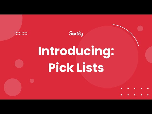 Introducing: Pick Lists