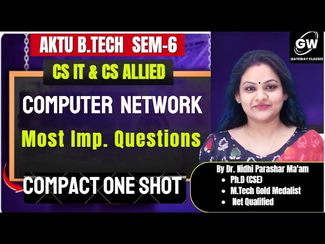 📚 AKTU Computer Network Important Questions | Easy & Scoring Topics