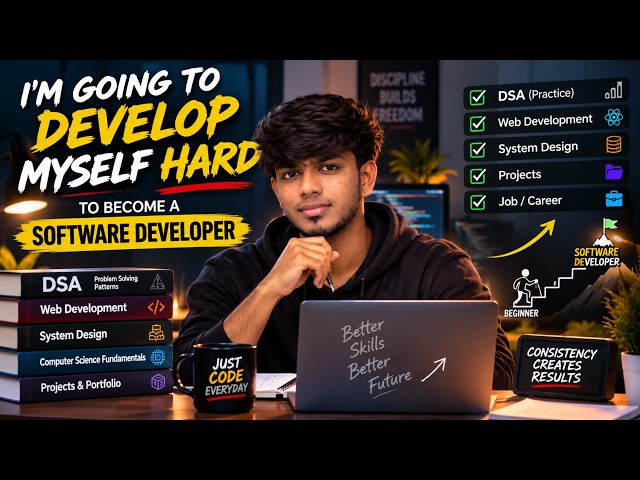 I’m Rebuilding Myself to Become a Software Developer 💻 | DSA + Coding Journey