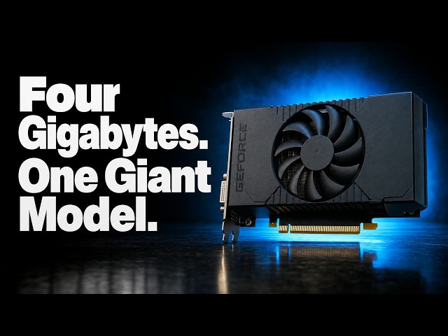 A 4GB Graphics Card Runs AI Models 35X Its Size