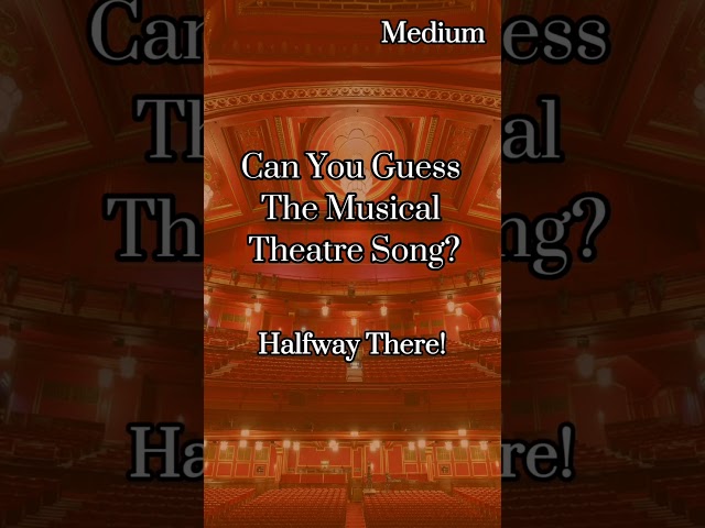 Guess The Musical Theatre Song! (Instruments Only)  #broadway #musical #musicaltheatre #theater