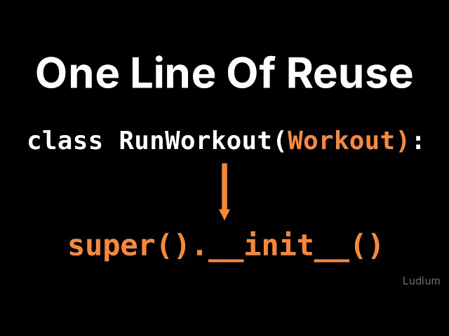 Introduction to CS | 20.5: class RunWorkout(Workout): Inheritance and super().__init__