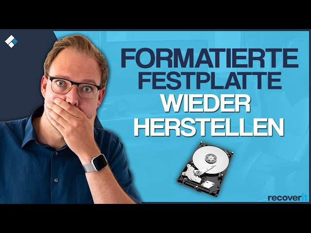 Formatierte Festplatte wiederherstellen - so geht's!