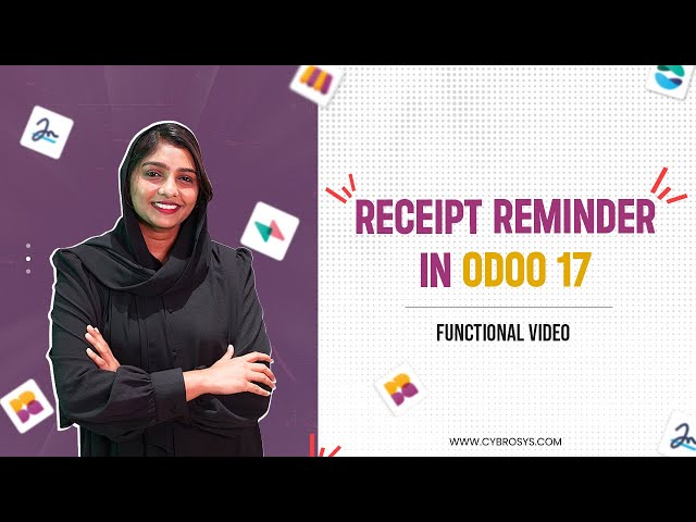 #8 Receipt Reminder in Odoo 17 Purchase | Odoo 17 Purchase Tutorials | Odoo 17 Functional Videos