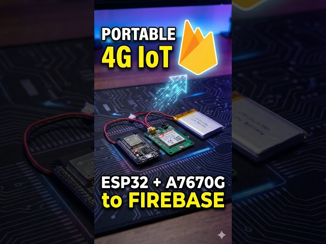 ESP32 4G IoT: SIM A7670G + Google Firebase (Battery Powered) #iot