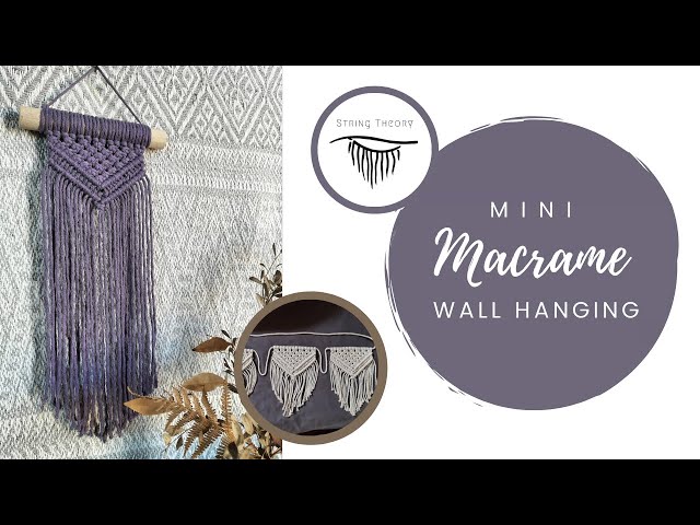 Mini Macrame Wall Hanging | Super Easy Tutorial | Complete Beginner | DIY
