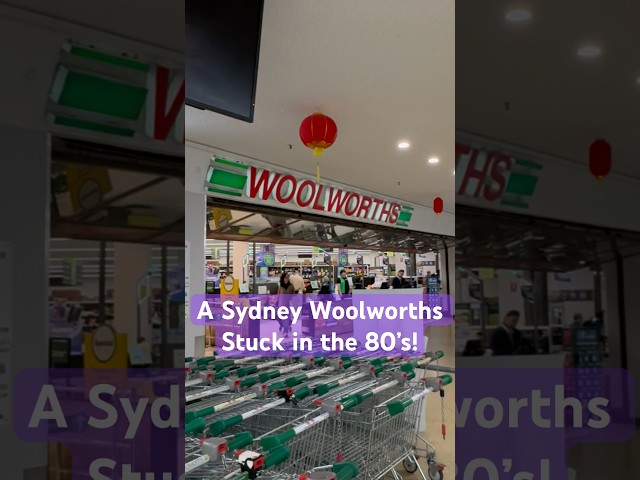 A Sydney Woolworths Stuck in the 80’s. Woolworths Eastwood #woolworths #shorts #travel