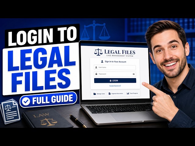 How to login to Legal Files - Full Guide