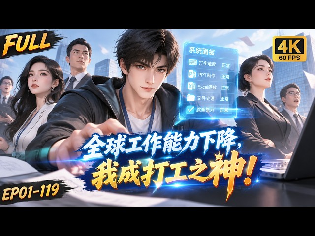 🔥【Multi SUB】全球打工能力暴跌，唯他一人不变！一个Excel函数震惊全场，这打工之神，当得太轻松了！#ai #anime #animation