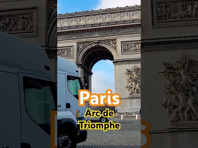 Creaziest roundabout in Paris #pariswalk #arcdetriomphe #parisview