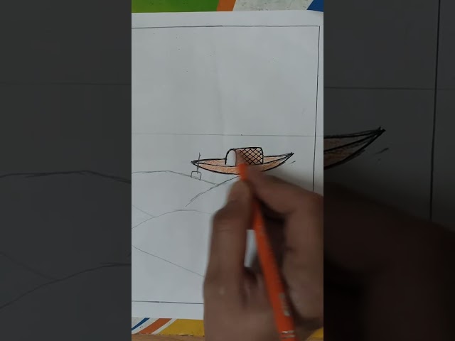 Realistic boat is rowing #art #beginnerarttips #realisticdrawing #subscribe #trending #drawing