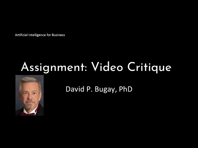Assignment: AI Video Critique