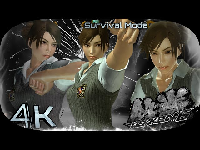 Asuka ( Japanese hair , Grey school outfit ) Survival Mode UHD 4K 60 FPS 